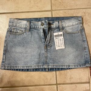 Brand new Brandy Melville (now out of stock) mini skirt.